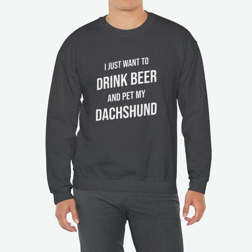 Dachshund Men's Sweatshirt - Dachshund Funny Sweatshirt - Dachshund Gift