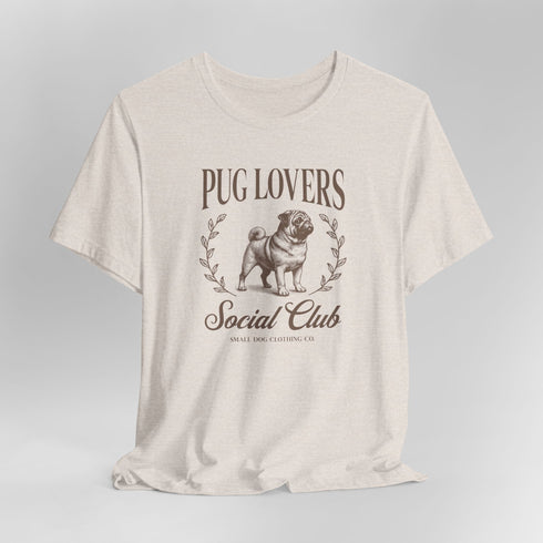 Pug Shirt for Women - Pug Lovers Club Tee