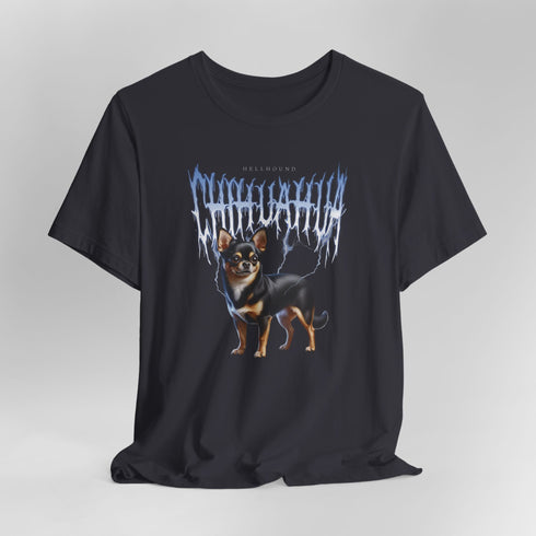 Chihuahua Metal T- Shirt - Funny Black Chihuahua Shirt for Men