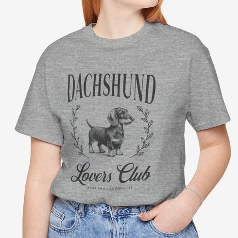 Wirehaired Dachshund Tee for Women - Dachshund Lovers Club Shirt