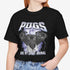 Pug Metal Shirt - Black Pug T- Shirt for Women
