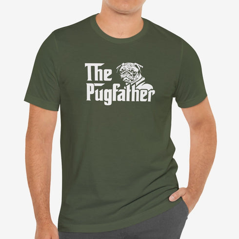 Pug Dad T-Shirt - The Pugfather - Pug Shirt for Men