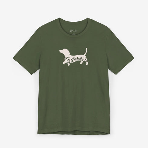 Dachshund Shirt for Women - Floral Dachshund Tee