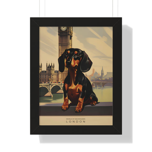 Dachshund Wall Art - Framed Poster - Dachshund Home Decor