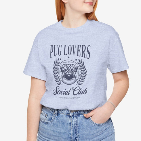 Pug T-Shirt - Pug Lovers Club - Pug Shirt for Women