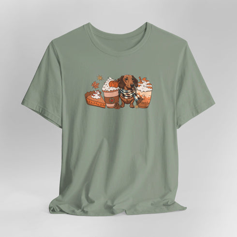 Dachshund Fall Tee - Dachshund Shirt for Women
