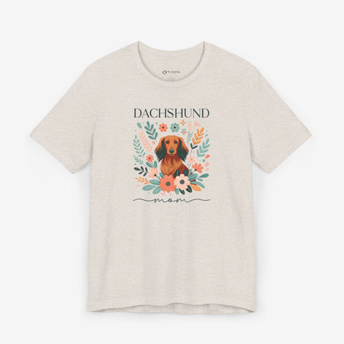 Dachshund T- Shirt for Women - Longhaired Dachshund Mom Shirt
