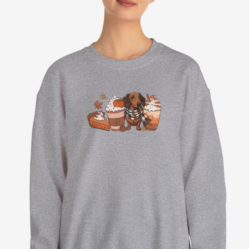 Dachshund Autumn Sweatshirt for Women - Wiener Dog Sweatshirt