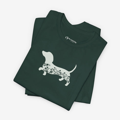 Dachshund Shirt for Women - Floral Dachshund Tee