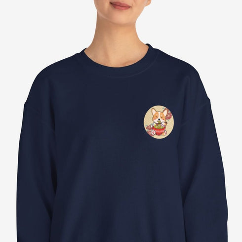Corgi Sweatshirt for Women - Cute Kawaii Corgi Crew Sweatshirt