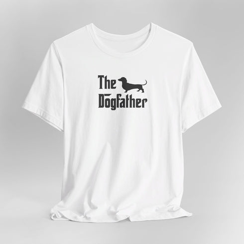 Dachshund Dad T- Shirt for Men - The Dogfather Shirt - Wiener Dog Shirt for Men