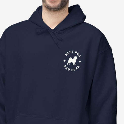 Pug Dad Hoodie for Men - Best Pug Dad Gift