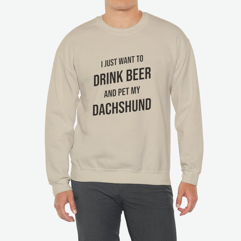 Dachshund Men's Sweatshirt - Dachshund Funny Sweatshirt - Dachshund Gift