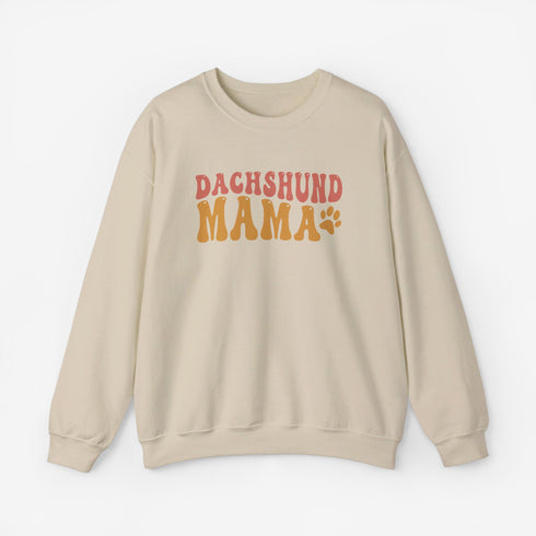 Dachshund Sweatshirt for Women - Dachshund Mom Crew Sweatshirt