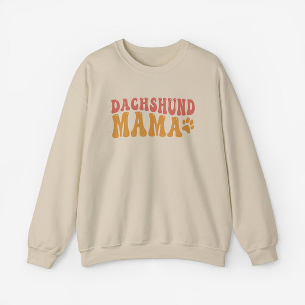 Dachshund Sweatshirt for Women - Dachshund Mom Crew Sweatshirt