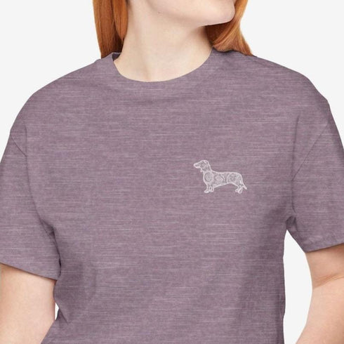 Dachshund T- Shirt - Dachshund Shirt for Women - Dachshund Mandala Tee