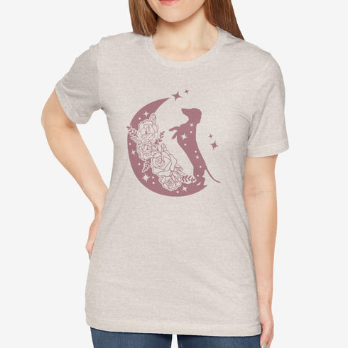 Cute Dachshund T-Shirt - Dachshund Moon Shirt