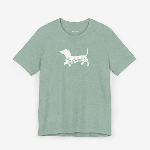 Dachshund Shirt for Women - Floral Dachshund Tee