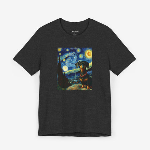 Dachshund Tee for Women - Dachshund Van Gogh T- Shirt