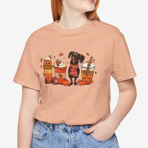 Dachshund T- Shirt for Women - Dachshund Autumn Shirt