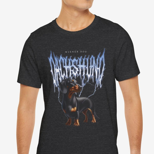 Dachshund Metal T- Shirt - Dachshund Shirt for Men - Dachshund Dad Shirt