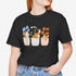 corgi t shirt for women. Color dark gray heather