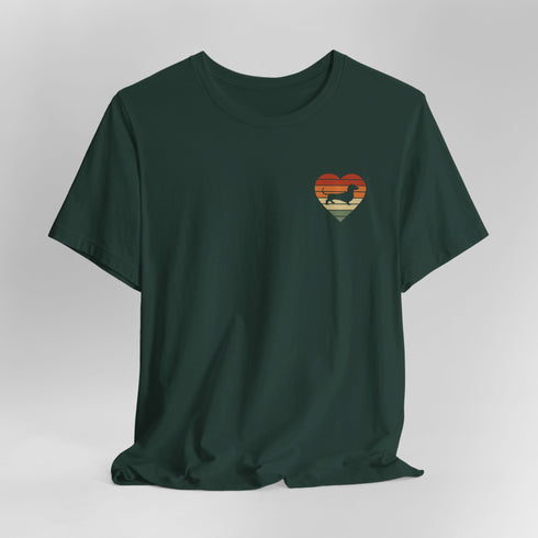 Dachshund Retro Shirt for Women - Dachshund Love Tee