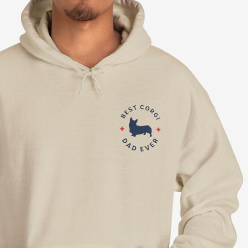 Corgi Men's Hoodie - Best Corgi Dad - Corgi Gift
