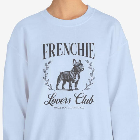 Black French Bulldog Sweatshirt for Women - Frenchie Lovers Club Sweatshirt