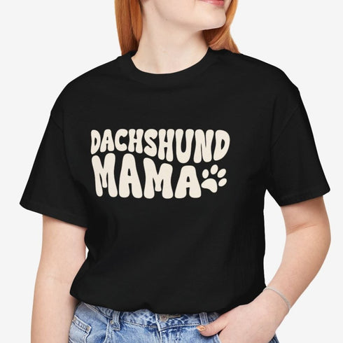 Dachshund Mama Retro Shirt - Dachshund Mom T-Shirt