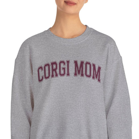 Corgi Sweatshirt for Women - Corgi Mom Crew Sweatshirt