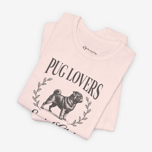 Black Pug Shirt for Women - Pug Lovers Club Tee