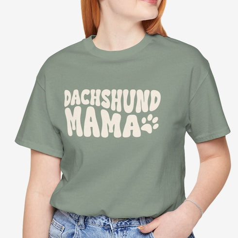 Dachshund Mama Retro Shirt - Dachshund Mom T-Shirt