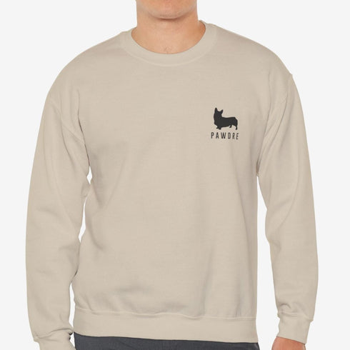 Funny Corgi Sweatshirt for Men - Corgi Dad Crew Sweatshirt