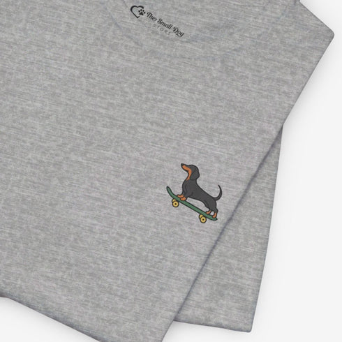 Dachshund Skateboard Tee - Wiener Dog T- Shirt for Women