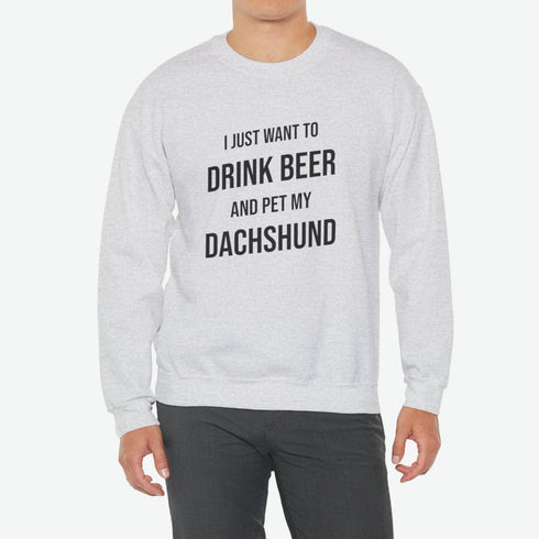 Dachshund Men's Sweatshirt - Dachshund Funny Sweatshirt - Dachshund Gift