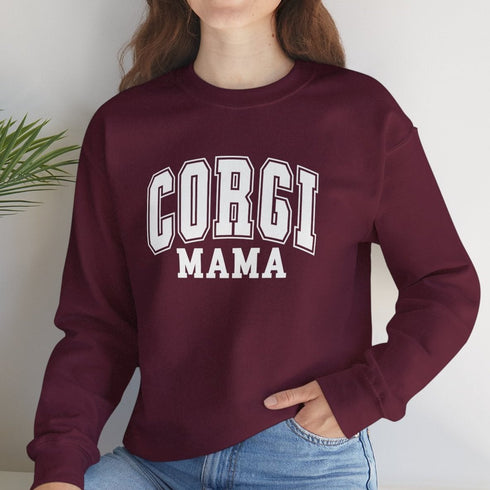 Corgi Sweatshirt for Women - Corgi Mom Crew Sweatshirt