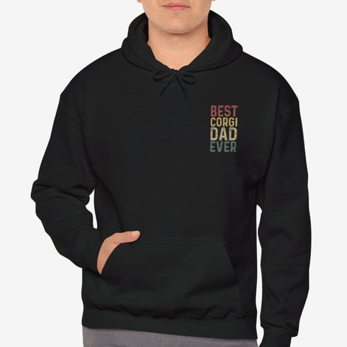 Corgi Mens Hoodie - Best Corgi Dad - Corgi Gift