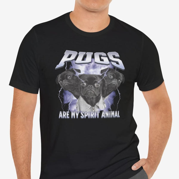 Pug Metal Shirt - Pug T- Shirt for Men