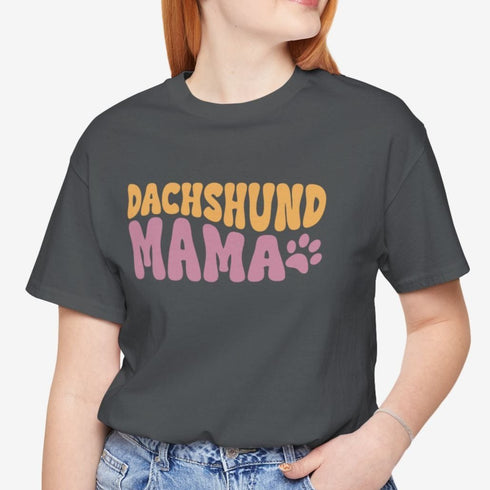 Dachshund Mama Retro Shirt - Dachshund Mom T-Shirt