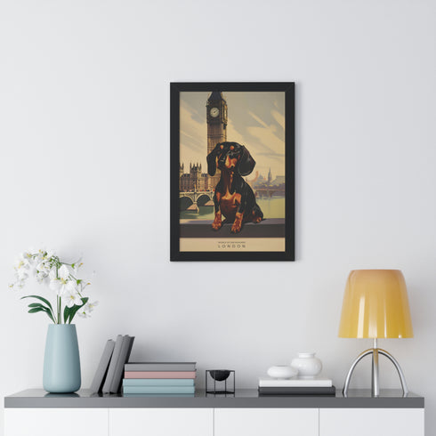Dachshund Wall Art - Framed Poster - Dachshund Home Decor