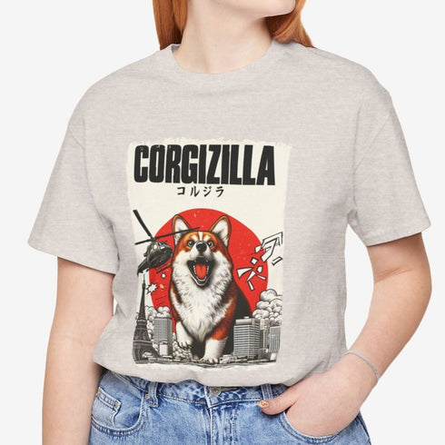 Corgi T-Shirt - Corgizilla Funny Corgi Shirt for Women
