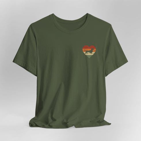 Dachshund Retro Shirt for Women - Dachshund Love Tee