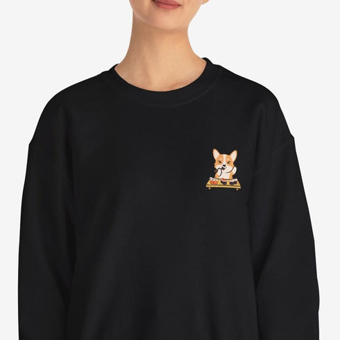 Corgi Sweatshirt for Women - Cute Kawaii Corgi Sweatshirt