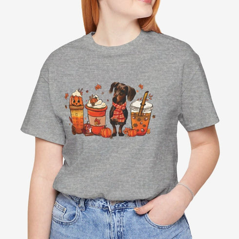 Dachshund T- Shirt for Women - Dachshund Autumn Shirt