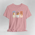 corgi t shirt for women. Color orchid