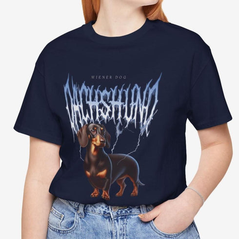 Dachshund Metal T- Shirt - Chocolate Dachshund Tee for Women