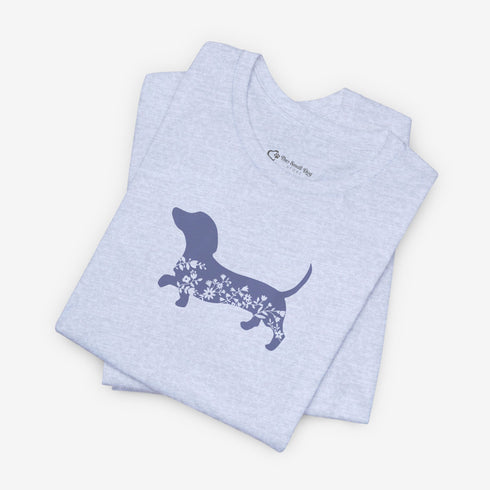 Dachshund Shirt for Women - Floral Dachshund Tee
