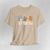 corgi t shirt for women. Color tan