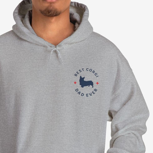 Corgi Men's Hoodie - Funny Corgi Dad Hoodie for Men